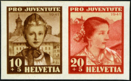 SCHWEIZ BUNDESPOST 403/4 , 1941, Einzelmarken Pro Juventute, Prachtpaar, Mi. 100.- - Ongebruikt
