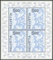 SCHWEIZ BUNDESPOST 1726KB , 2000, 5 Fr. Galler Stickerei Im Kleinbogen, Postfrisch, Pracht, Mi. 240.- - Other & Unclassified