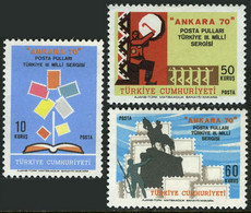 Türkiye 1970 Mi 2198-2200 MNH Ankara'70 Stamp Exposition - Unused Stamps