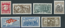 SOWJETUNION 328-34 , 1927, Oktoberrevolution, Falzrest, Prachtsatz - Altri & Non Classificati