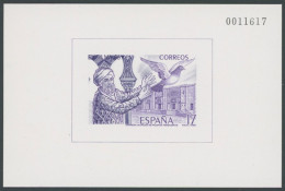 SPANIEN Bl. 29 , 1986, Block EXFILNA In Violett, Postfrisch, Pracht, Mi. 80.- - Sonstige & Ohne Zuordnung