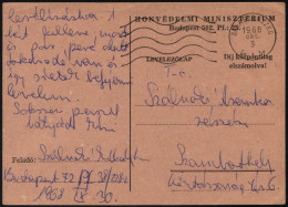 UNGARN 1968, Portofreie Feldpostkarte Eines In Der Tschechoslowakei Eingesetzten Ungarischen Soldaten, über Das Postfach - Andere & Zonder Classificatie