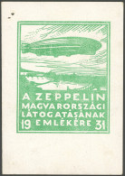 UNGARN 1932, Justice For Hungary, Seltene Ungarische Zeppelin-Sonderkarte Für Sonderflug Ab Budapest Am 11.9, Pracht - Otros & Sin Clasificación