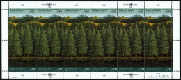 UNO - GENF 165/6KB , 1988, Rettet Den Wald Im Zusammendruckbogen, Pracht, Mi. 60.- - Other & Unclassified