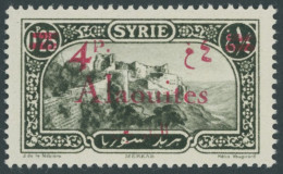 ALAWITEN-GEBIET 49 , 1926 4 Pia. Auf 0.25 Pia. Olivschwarz, Falzrest, Pracht,Mi. 70.- - Otros & Sin Clasificación