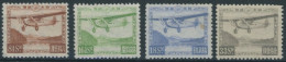 JAPAN 195-98 , 1929/34, Flugzeug, 18 S. Kleine Papierfalte Und 33 S. Kleiner Zahnfehler Sonst Postfrischer Prachtsatz - Other & Unclassified