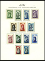 EUROPA UNION , 1956, Stahlrohrgerüst, Kompletter Jahrgang, Pracht, Mi. 387.- - Collections