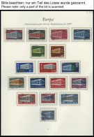 EUROPA UNION O, 1969-71, Stilisierter Tempel, Flechtwerk Und Waagerechte Kette, 3 Komplette Jahrgänge, Pracht, Mi. 152.- - Collezioni