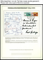 SPORT ,Brief , Fußball-Weltmeisterschaft USA 1994, In 2 Offiziellen Alben Der Dt. Sporthilfe Und Einem Leitzordner, Mit  - Otros & Sin Clasificación