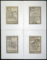 ALTE LANDKARTEN - DEUTSCH Atlas Minimus Illustratus By J. Gibson/E. Bowen: 4 Kleine Generalkarten Von Deutschland, 1774, - Other & Unclassified
