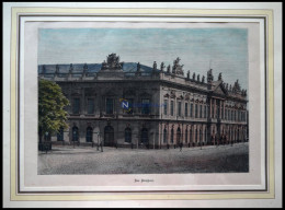 BERLIN: Das Zeughaus, Kolorierter Holzstich Um 1880 - Estampas & Grabados