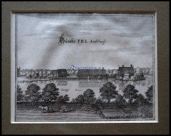 CAMBS, Mit Amtshaus Und See, Kupferstich Von Merian Um 1645 - Stampe & Incisioni