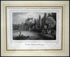 GRIMMA: Schloß Döben, Lithographie Aus Saxonia Um 1840 - Litografía