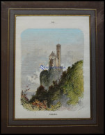 Schloß LICHTENSTEIN, Kol. Holzstich Von Griesinger, 1866 - Prenten & Gravure