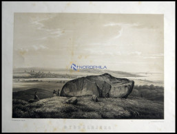 DÜPPEL (Dybbölbjerg), Ansicht Auf Sonderburg, Lithographie Mit Tonplatte Von Alexander Nay Nach Th. Brendstrup Bei Emil  - Litografia