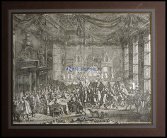 FREDERIKSBORG: Friedens=Banquet Zu Friderichsburg Vom 3. - 5. März 1658, Dekorative Ansicht Vom Festmahl Mit Genauer Bes - Lithografieën