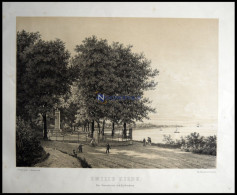 KOPENHAGEN (Emilie Kilde Paa Strandveien Ved Kjöbenhavn), Emilie Kilde, Lithographie Mit Tonplatte Von Hellesen Nach J.P - Lithographien