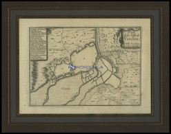 VERDUN, Grundrißplan, Kupferstich Von Beaulien Um 1660 - Litografía