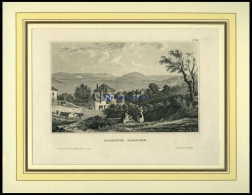 FALMOUTH HARBOUR, Gesamtansicht, Stahlstich Von B.I. Um 1840 - Lithographies