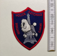 ECUSSON POLICE GENDARMERIE PATCH BADGE CANINE K9 - POLICE NATIONALE BRIGADE CANINE - Politie & Rijkswacht