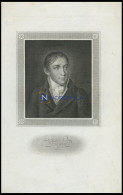 Tiedger, Poet, Stahlstich Um 1840 - Litografía