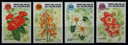 Burundi 1992 - Mi-Nr. 1726-1729 ** - MNH - Blumen / Flowers - Ungebraucht