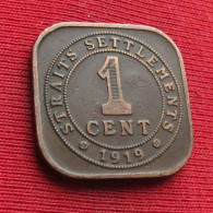 Straits Settlements 1 Cent 1919 W ºº - Otros – Asia