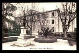 13 - MARSEILLE 8E - PENSIONNAT JEANNE D'ARC, 43 RUE JEAN MERMOZ - LA FACADE - Canebière, Centre Ville