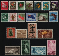 Neuseeland 1960 - Mi-Nr. 392-412 ** - MNH - Landesansichten - Ongebruikt