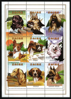 Kongo-Zaire 1997 - Mi-Nr. 1294-1302 ** - MNH - Hunde / Dogs - Unused Stamps