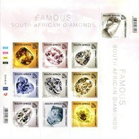 South Africa - 2019 Famous Diamonds Sheet (**) - Minerals