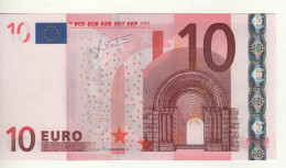 10 EURO  "N"  Austria     Firma Trichet    F 012 G1  /  FDS - UNC - 10 Euro