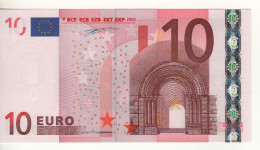 10 EURO  "S"   ITALY    Firma Duisenberg    J 001 D6  /  FDS - UNC - 10 Euro