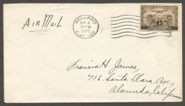 1932 Airmail Cover 6c Surcharged #C3 Welland Ontario To USA - Postal History