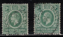 EAST AFRICA & UGANDA Scott # 41 Used X 2 - KGV - Herrschaften Von Ostafrika Und Uganda