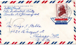 75165 - Bund - 1974 - 90Pfg Kant EF A LpBf GOEPPINGEN -> Chicago, IL (USA) - Storia Postale