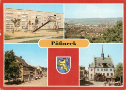 73920081 Poessneck Panorama Poessneck Ost Schuhgasse Rathaus - Poessneck