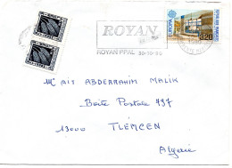 75181 - Frankreich - 1990 - 3,20F CEPT '90 EF A Bf ROYAN -> TLEMCEN (Algerien), M 2@0,50Dh Porto - Algérie (1962-...)