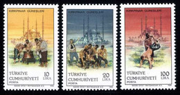 Türkiye 1986 Mi 2751-2753 MNH Kirkpinar Wrestlings - Unused Stamps