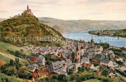 72890369 Braubach Rhein Panorama Mit Marksburg Braubach - Braubach