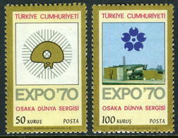 Türkiye 1970 Mi 2166-2167 MNH Expo '70 World's Fair, Osaka - Nuevos