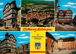 72889798 Melsungen Fulda Fachwerkhaeuser Rathaus Fliegeraufnahme Adelshausen - Melsungen