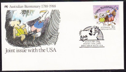 Australia 1988 Joint Issue USA  FDC APM19540 - Lettres & Documents