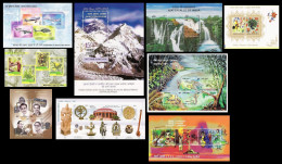 INDIA 2003 COMPLETE YEAR PACK OF MINIATURE SHEETS CONTAINS 9 MS OF NATURE FAUNA JOINT ISSUES AND OTHERS MNH - Unused Stamps