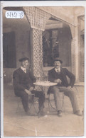 BORDEAUX- CARTE-PHOTO- DEUX JEUNES HOMMES A L HEURE DE LA SOIF - Bordeaux