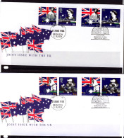 Australia 1988 Joint Issue With UK Brighton FDC  APM20310 X 2 - Lettres & Documents