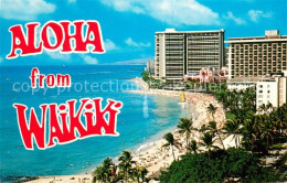 73716531 Waikiki Beach And Hotels - Autres & Non Classés