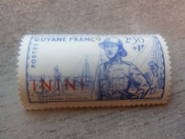 Guyane Française - Gendarme Colonial - Surcharge Inini - 2f.50+1f. - Helio Vaugirard - Pari - Bleu - Neuf - Année 1941 - - Ongebruikt