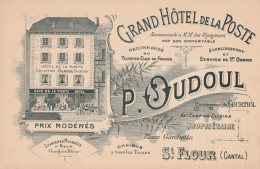 15 ST FLOUR  CARTE PUB HOTEL OUDOUL - Saint Flour