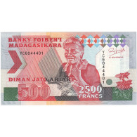 Madagascar, 2500 Francs = 500 Ariary, KM:72Ab, NEUF - Madagascar